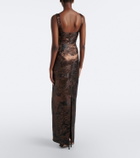 Simkhai Viella jacquard gown