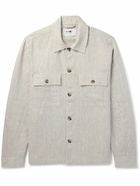 NN07 - Wilas 1449 Linen Overshirt - Neutrals