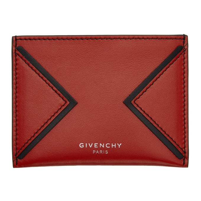 Photo: Givenchy Red V Shape Cut Card Holder