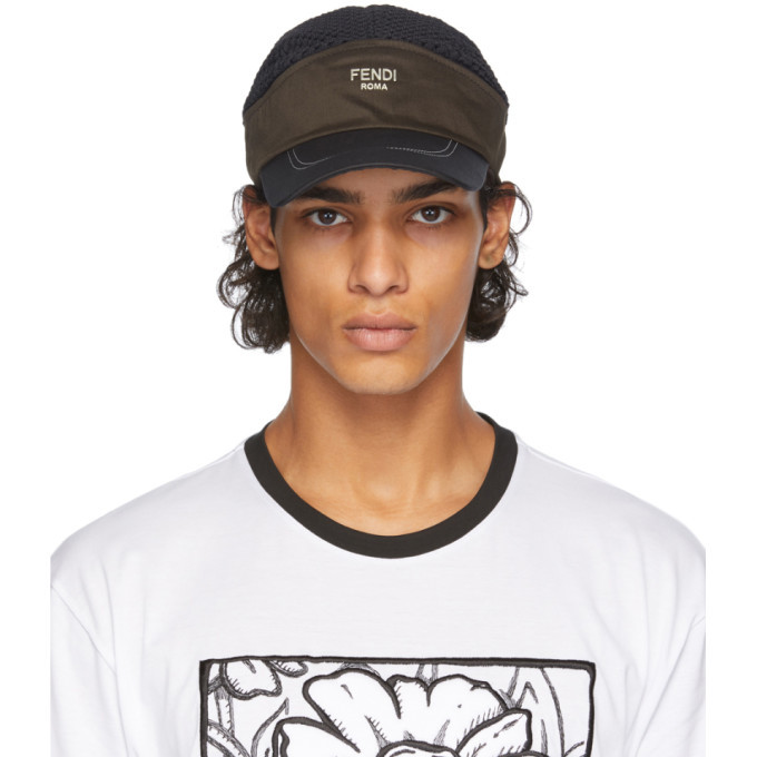 Fendi Black and Brown Two-Mode Cap Fendi display picture 3