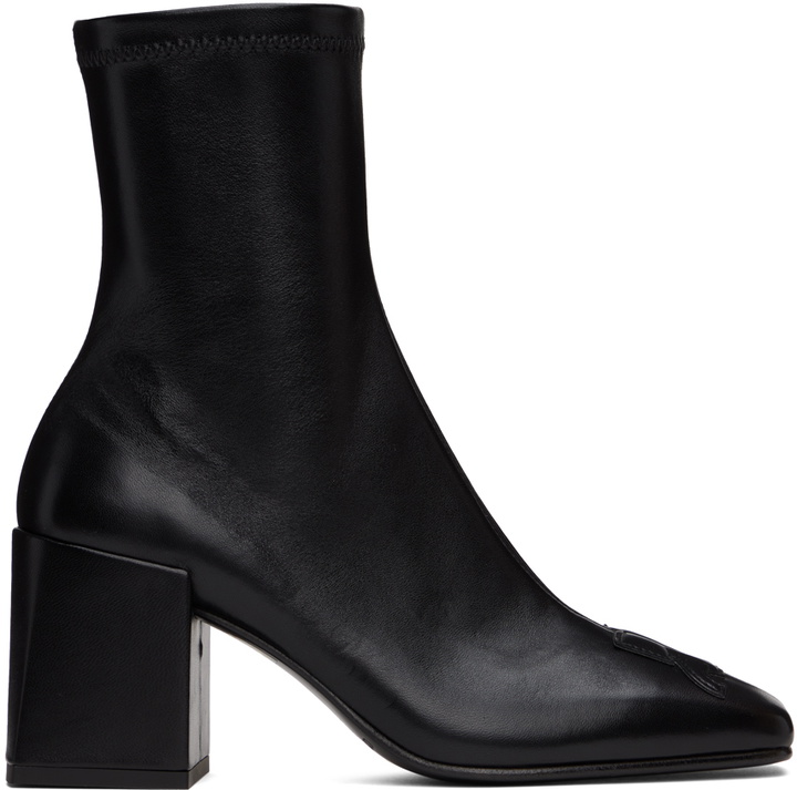 Photo: Courrèges Black Vinyl Iconic AC Boots