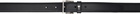 AMI Paris Black Leather Paris Paris Belt