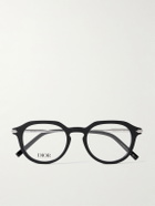 Dior Eyewear - DiorBlackSuitoR10I Round-Frame Acetate and Silver-Tone Metal Optical Glasses