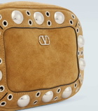 Valentino Garavani Nellcôte studded suede crossbody bag