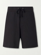 James Perse - Straight-Leg Cotton-Jersey Drawstring Shorts - Black