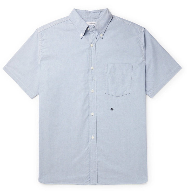 Photo: NANAMICA - Wind Button-Down Collar CORDURA and Cotton-Blend Shirt - Blue