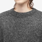 Dries Van Noten Men's Morane Marl Crew Knit in Grey