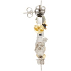 Dheygere Silver Wheel Hoop Earrings