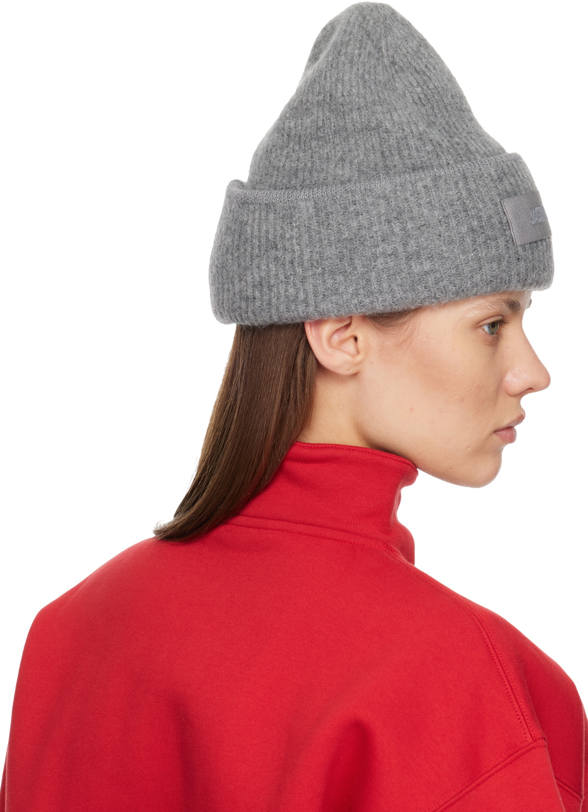 JACQUEMUS Gray La Casa 'The Gros Grain' Beanie