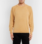 TOM FORD - Garment-Dyed Loopback Cotton-Jersey Sweatshirt - Men - Yellow