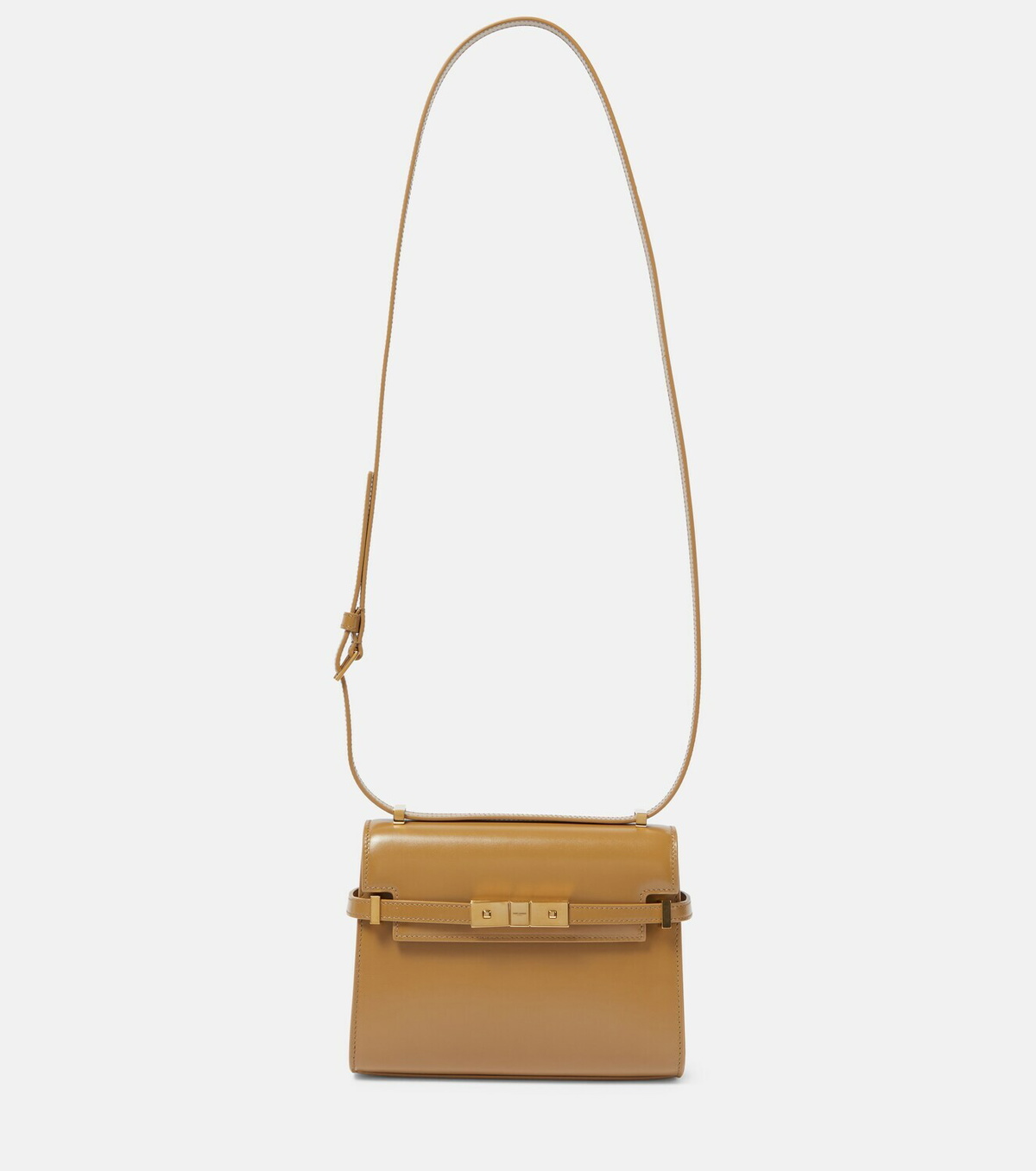 Saint Laurent Monogram Coeur Canvas Crossbody Bag In Choc/ Kak/ Brun Roui