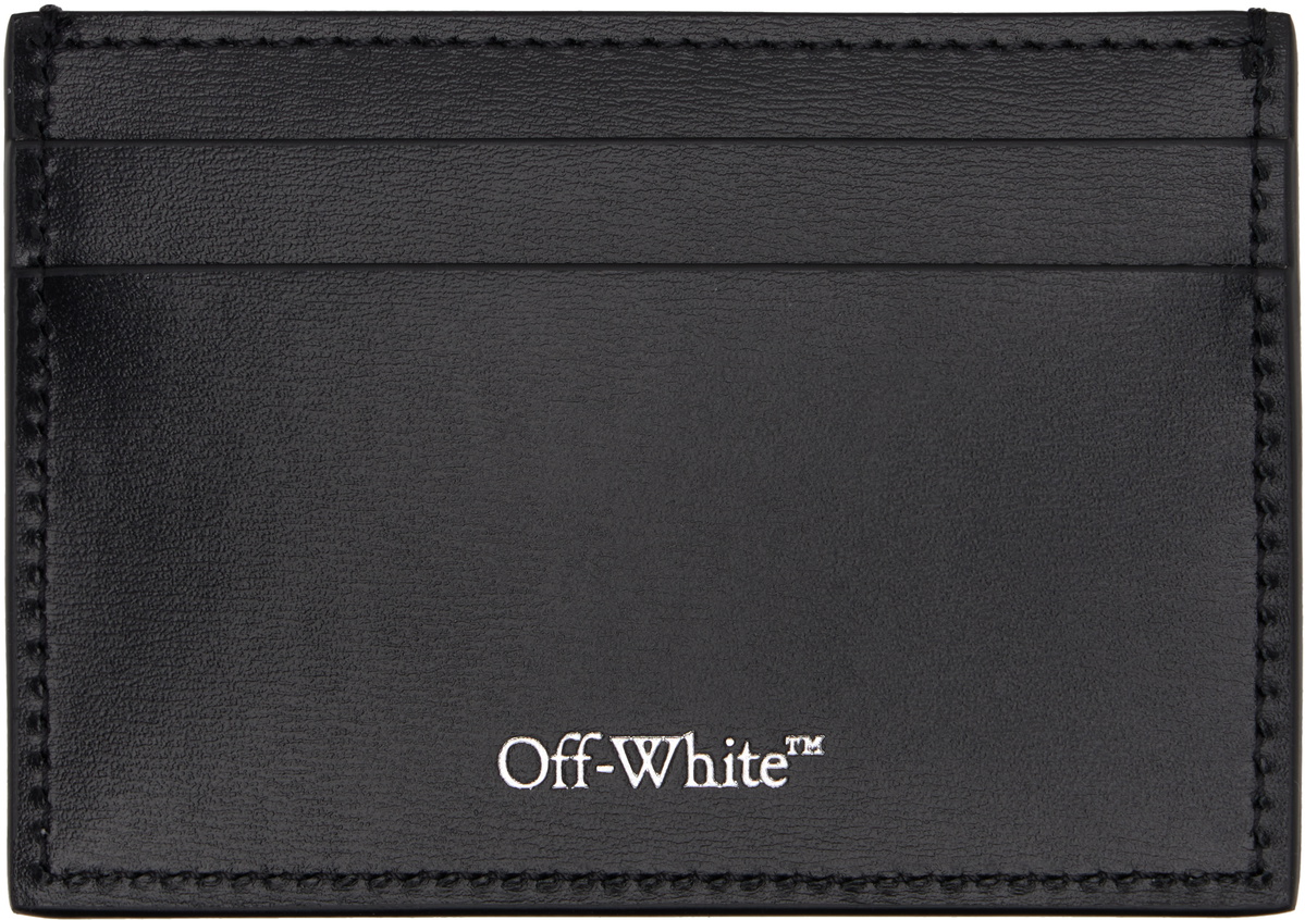 Off-White Black Jitney Quote Card Holder
