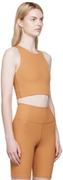 Girlfriend Collective Tan Dylan Sport Bra