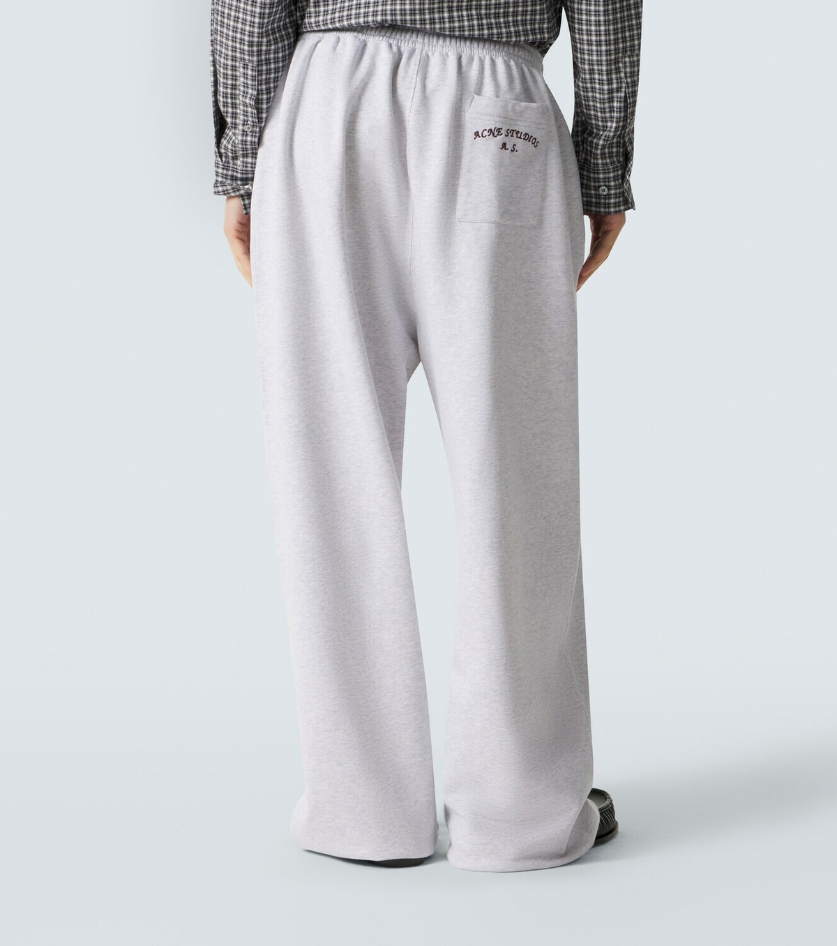 Acne Studios Logo cotton-blend fleece sweatpants