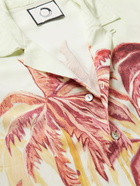 ENDLESS JOY - Rimba Convertible-Collar Printed Woven Shirt - Neutrals