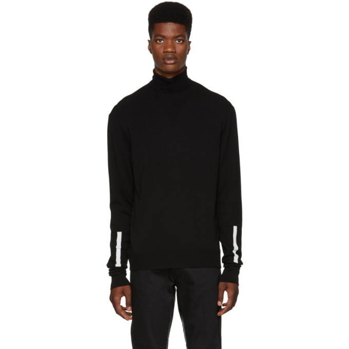 Photo: Neil Barrett Black Arm Stripe Turtleneck