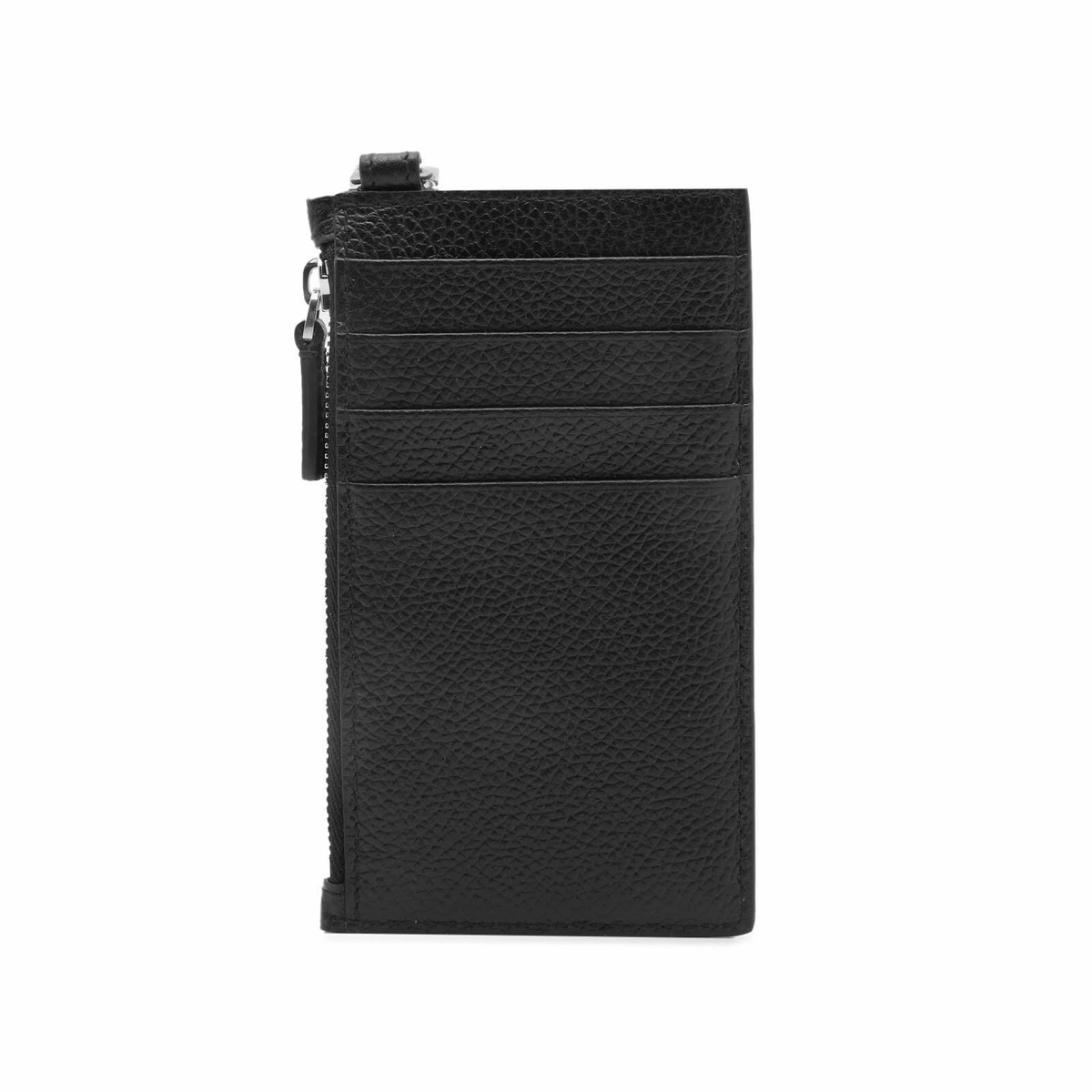 Balenciaga Men's Logo Card Case On Key Ring in Black/White
