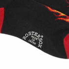 Rostersox Fire Socks in Red