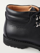 NN07 - Fracap M127 Textured Leather Hiking Boots - Black