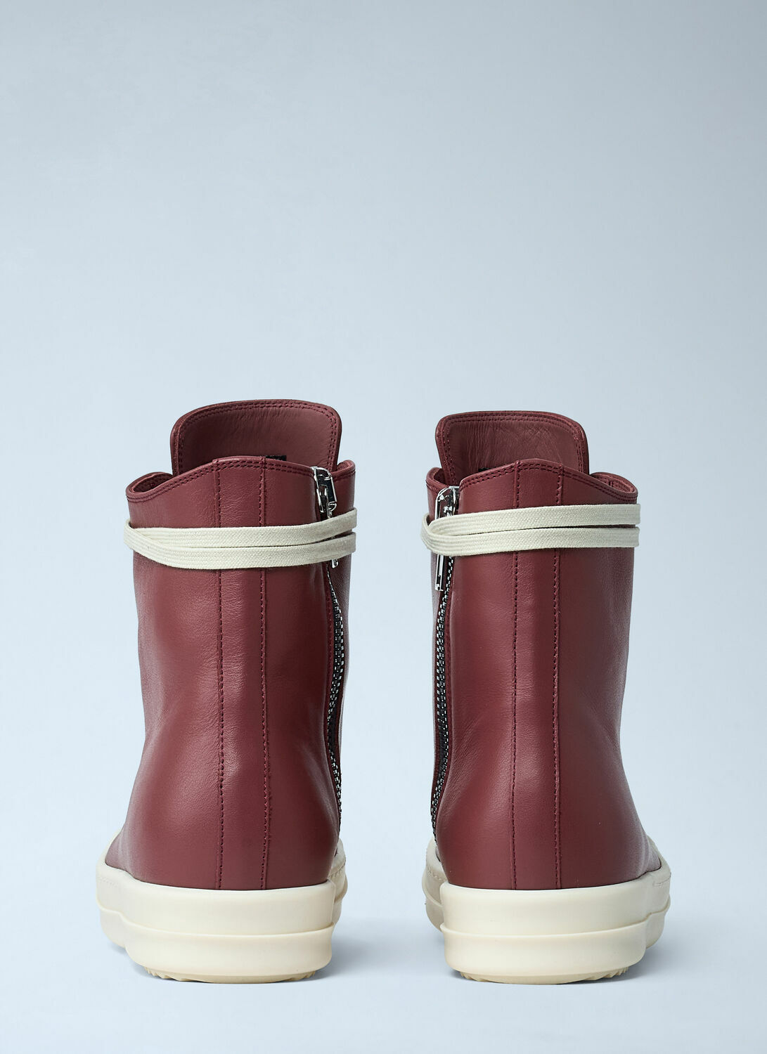 Rick Owens Leather High-Top Sneakers