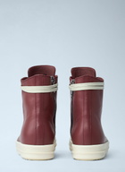 Rick Owens Leather High-Top Sneakers