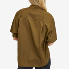 Wood Wood Women's Yuko Tech Short Sleeve Shirt in Pitch-Dark