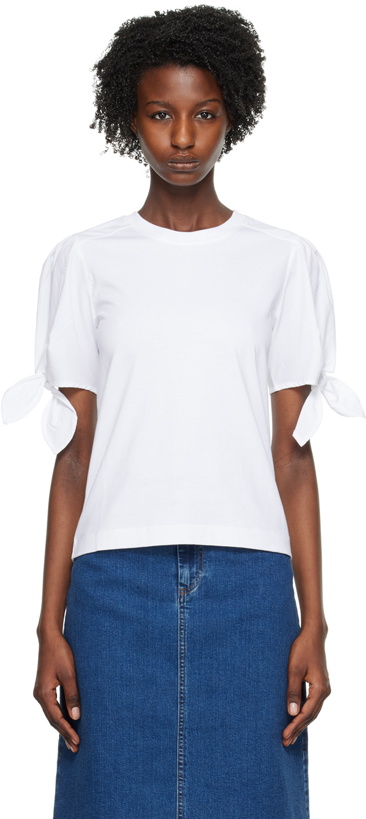 Photo: See by Chloé White Puff Sleeve T-Shirt