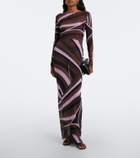 Pucci Iride sheer tulle maxi dress