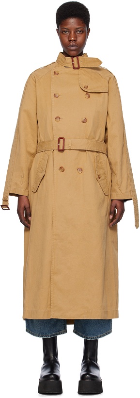 Photo: R13 Tan Pin-Buckle Trench Coat