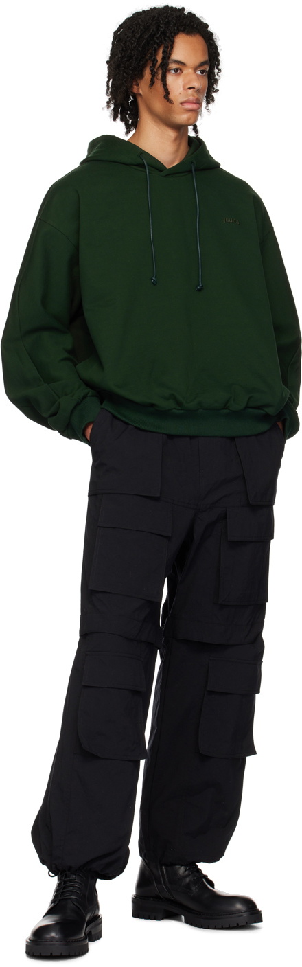 Green Jd Drawstring Juun.J Green Drawstring Hoodie Juun.J