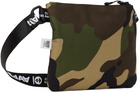 AAPE by A Bathing Ape Green Moonface Patch Camo Bag