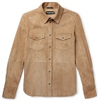 TOM FORD - Suede Shirt Jacket - Tan