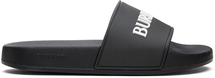 Photo: Burberry Black Logo Slides