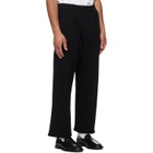 Les Tien Black French Terry Suit Trousers