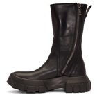 Rick Owens Black Tractor Boots