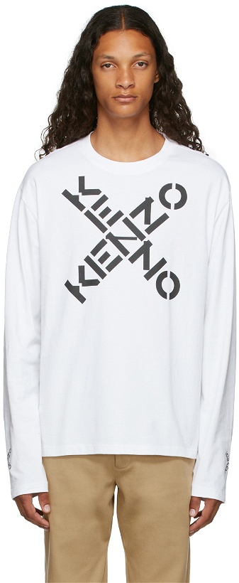 Photo: Kenzo White Sport Big X Long Sleeve T-Shirt