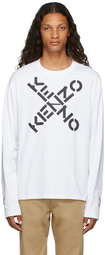 Kenzo White Sport Big X Long Sleeve T-Shirt