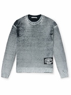 Acne Studios - Kype Logo-Appliquéd Ribbed Wool-Blend Sweater - Gray