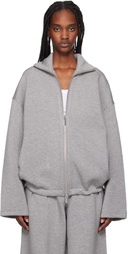 REMAIN Birger Christensen Gray Soft Zipped Jacket
