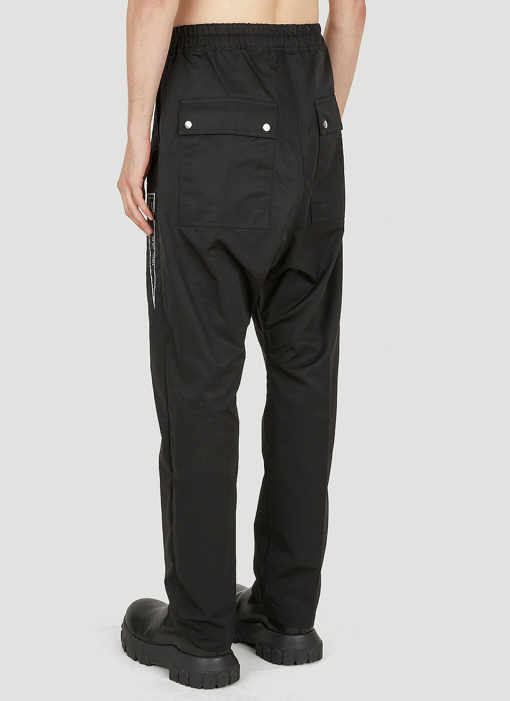 Geth Bela Cargo Track Pants in Black Rick Owens Drkshdw