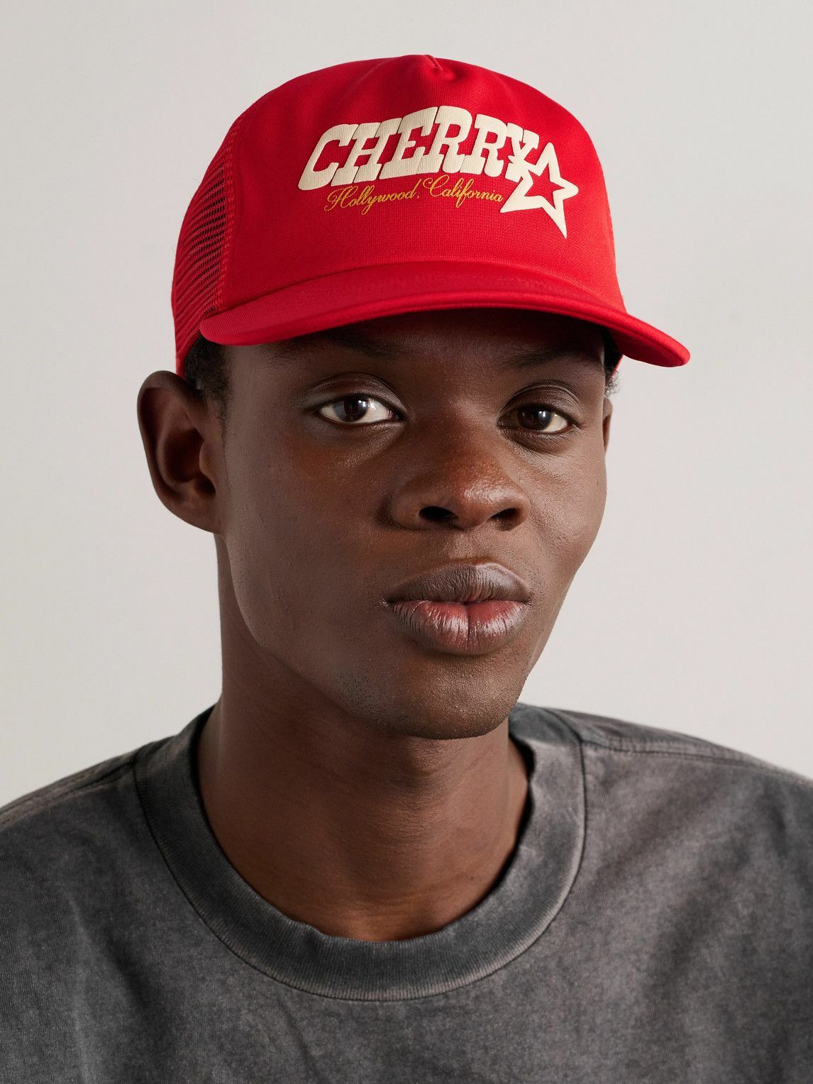 CHERRY LOS ANGELES Cherry Eagle logo-embroidered cotton cap
