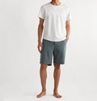 Oliver Spencer Loungewear - Townsend Striped Organic Cotton Pyjama Shorts - Green