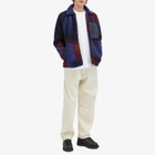 Percival Men's Anderson Tetris Fleece Jacket in Navy