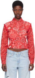 ERL Red Printed Polo