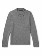 Incotex - Virgin Wool and Cashmere-Blend Polo Shirt - Gray