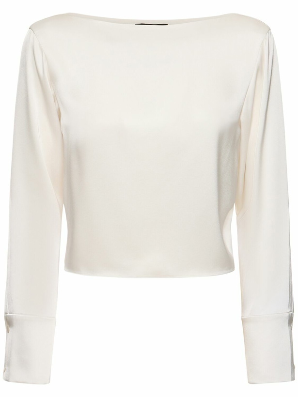 Photo: THEORY Boatneck Long Sleeve Top