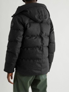 Canada Goose - Macmillian Quilted DynaLuxe Recycled Wool Hooded Down Parka - Gray