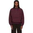 WOOYOUNGMI Burgundy Logo Hoodie