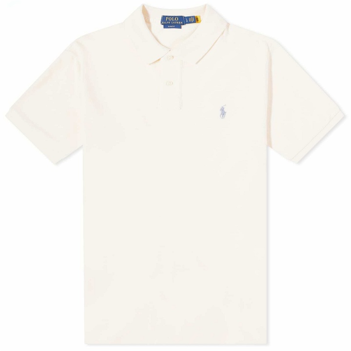 Photo: Polo Ralph Lauren Men's Slim Fit Polo Shirt in Guide Cream