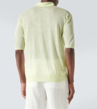 Auralee Wool and silk polo sweater